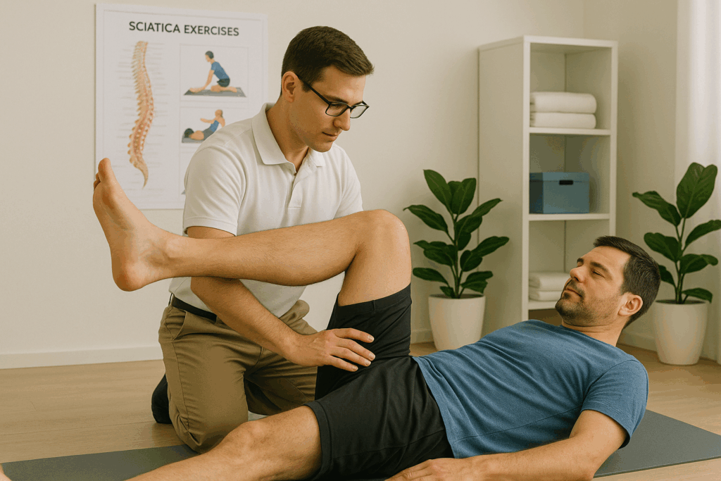 Physiotherapist for Sciatica exercises in Gurgaon