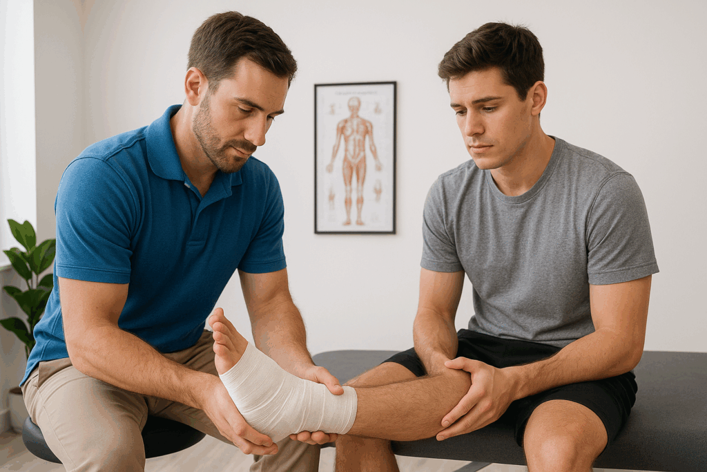 Physiotherapist for Ankle sprain in Gurgaon